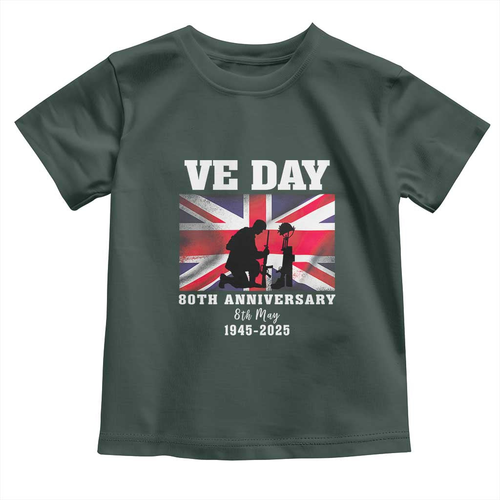 VE Day 80th Anniversary Toddler T Shirt Victory in Europe Union Flag WWII Remembrance