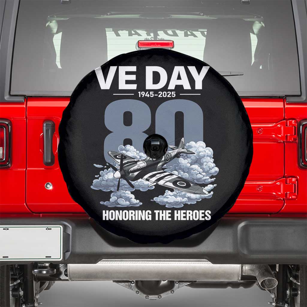 VE Day 80th Anniversary Spare Tire Cover 2025 Celebration WWII Remembrance Retro