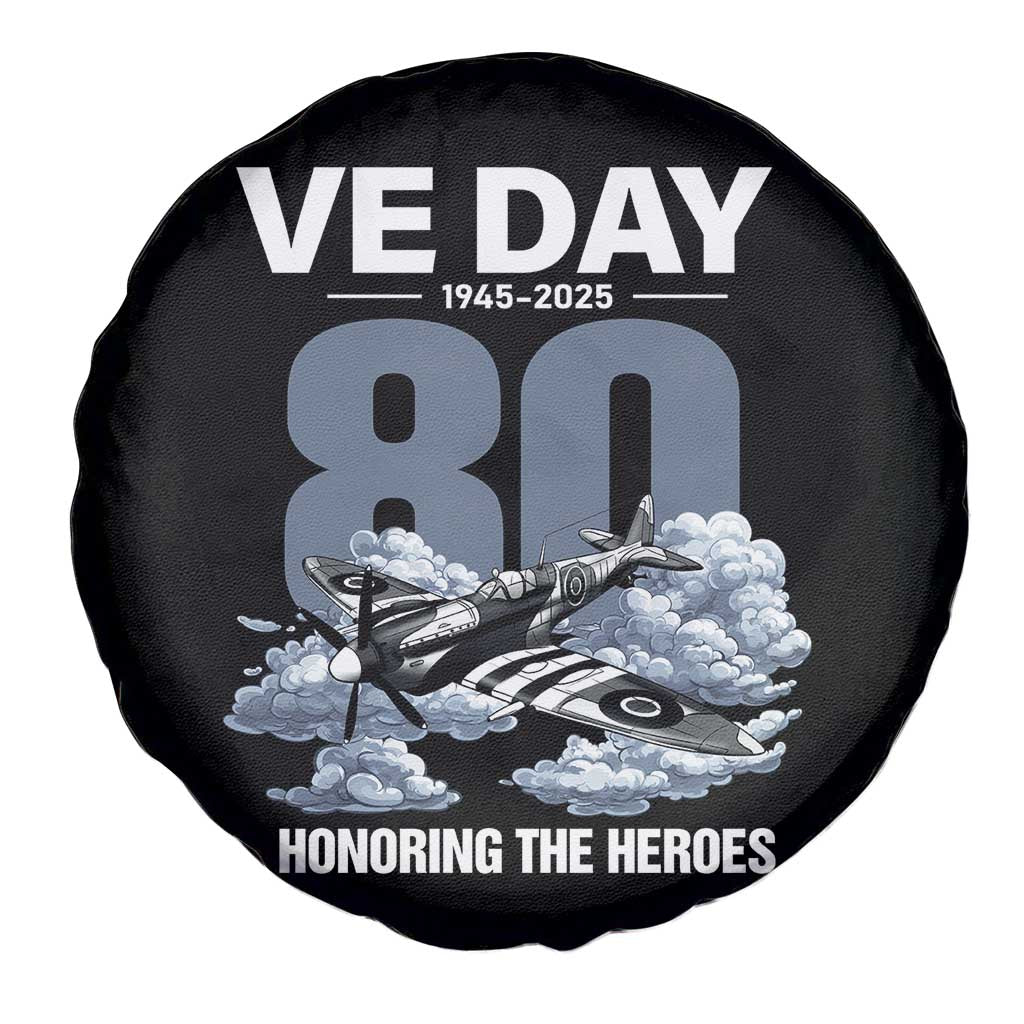 VE Day 80th Anniversary Spare Tire Cover 2025 Celebration WWII Remembrance Retro