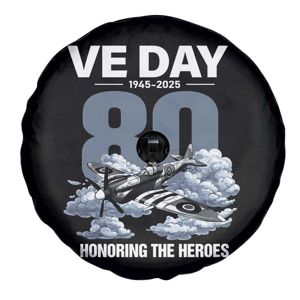 VE Day 80th Anniversary Spare Tire Cover 2025 Celebration WWII Remembrance Retro