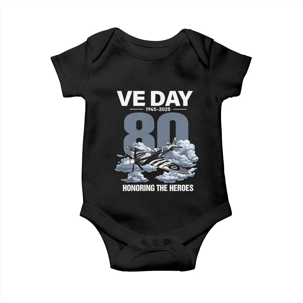 VE Day 80th Anniversary Baby Onesie 2025 Celebration WWII Remembrance Retro