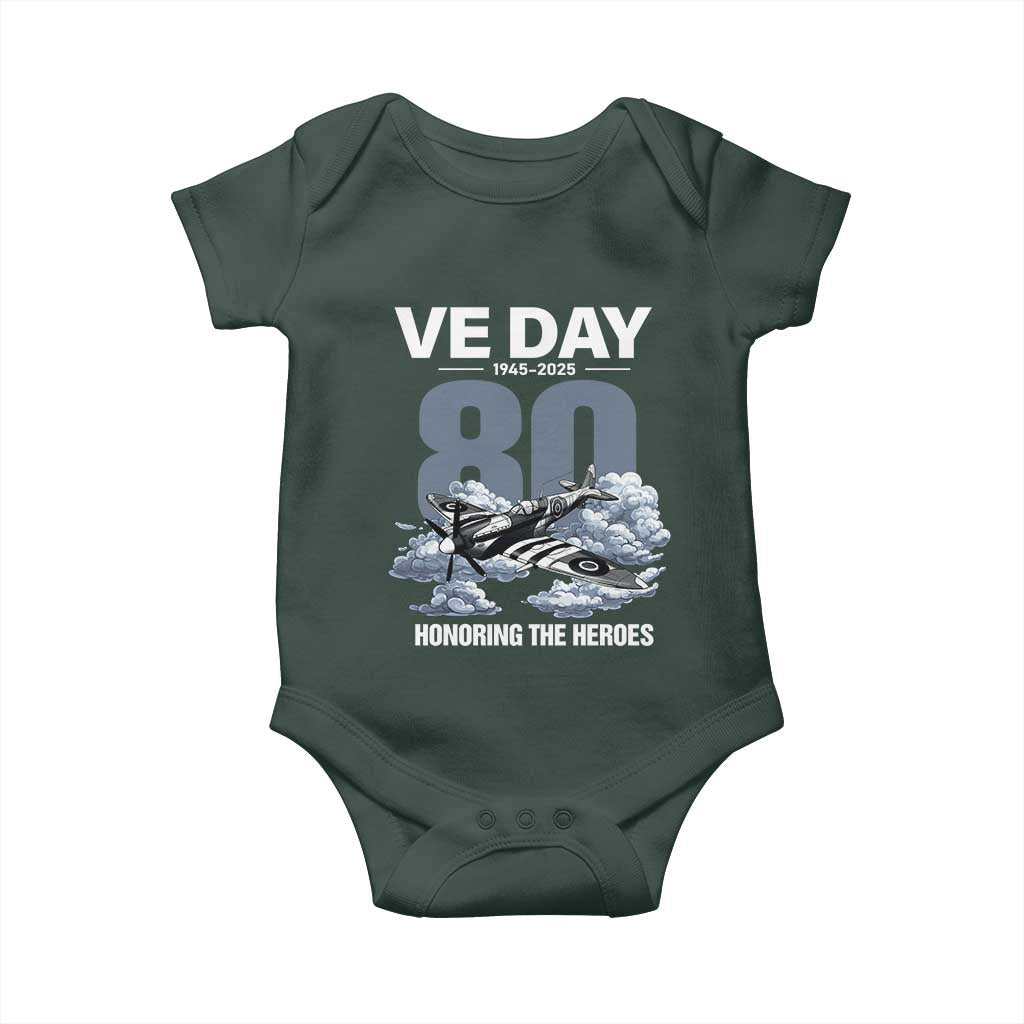 VE Day 80th Anniversary Baby Onesie 2025 Celebration WWII Remembrance Retro