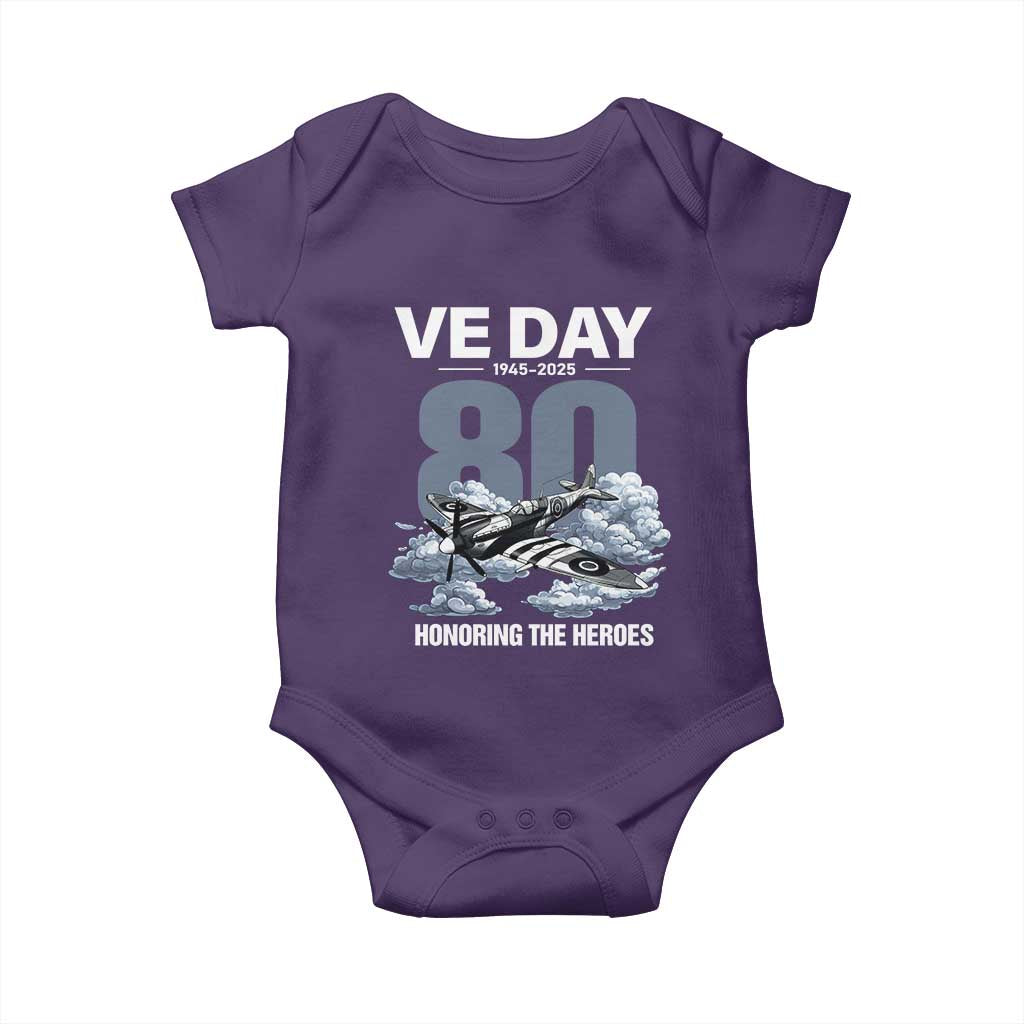 VE Day 80th Anniversary Baby Onesie 2025 Celebration WWII Remembrance Retro