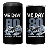 VE Day 80th Anniversary 4 in 1 Can Cooler Tumbler 2025 Celebration WWII Remembrance Retro
