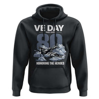 VE Day 80th Anniversary Hoodie 2025 Celebration WWII Remembrance Retro