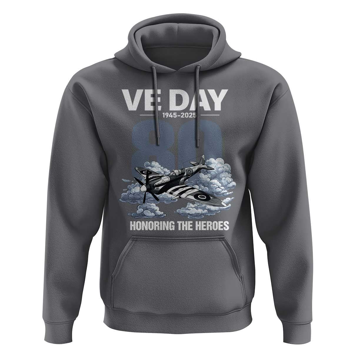 VE Day 80th Anniversary Hoodie 2025 Celebration WWII Remembrance Retro