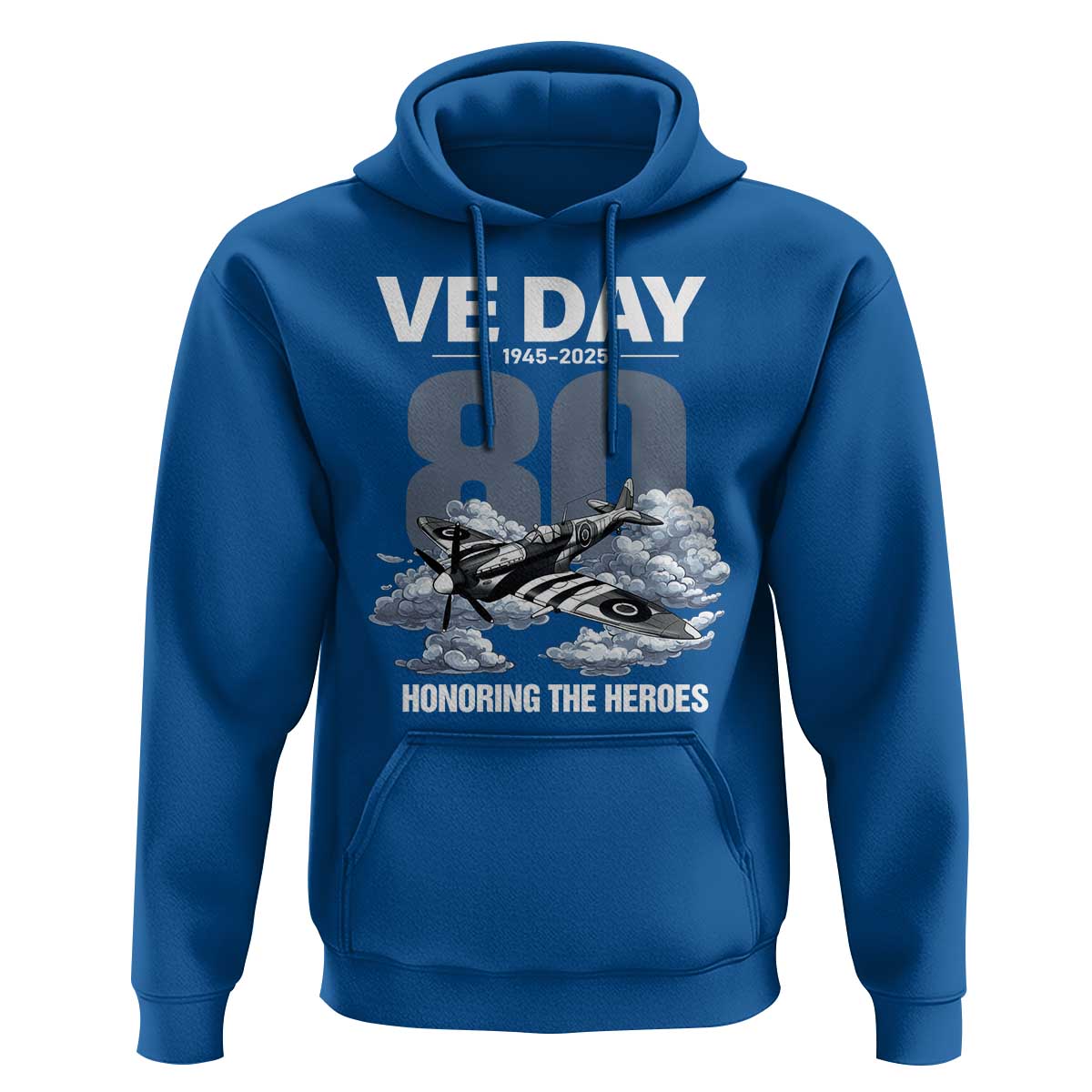 VE Day 80th Anniversary Hoodie 2025 Celebration WWII Remembrance Retro