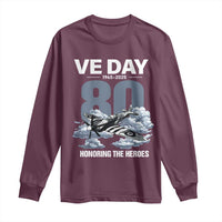 VE Day 80th Anniversary Long Sleeve Shirt 2025 Celebration WWII Remembrance Retro