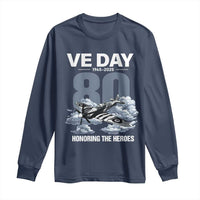 VE Day 80th Anniversary Long Sleeve Shirt 2025 Celebration WWII Remembrance Retro