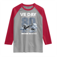 VE Day 80th Anniversary Raglan Shirt 2025 Celebration WWII Remembrance Retro