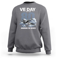 VE Day 80th Anniversary Sweatshirt 2025 Celebration WWII Remembrance Retro