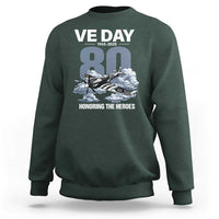VE Day 80th Anniversary Sweatshirt 2025 Celebration WWII Remembrance Retro