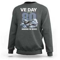 VE Day 80th Anniversary Sweatshirt 2025 Celebration WWII Remembrance Retro