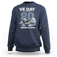 VE Day 80th Anniversary Sweatshirt 2025 Celebration WWII Remembrance Retro
