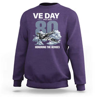 VE Day 80th Anniversary Sweatshirt 2025 Celebration WWII Remembrance Retro