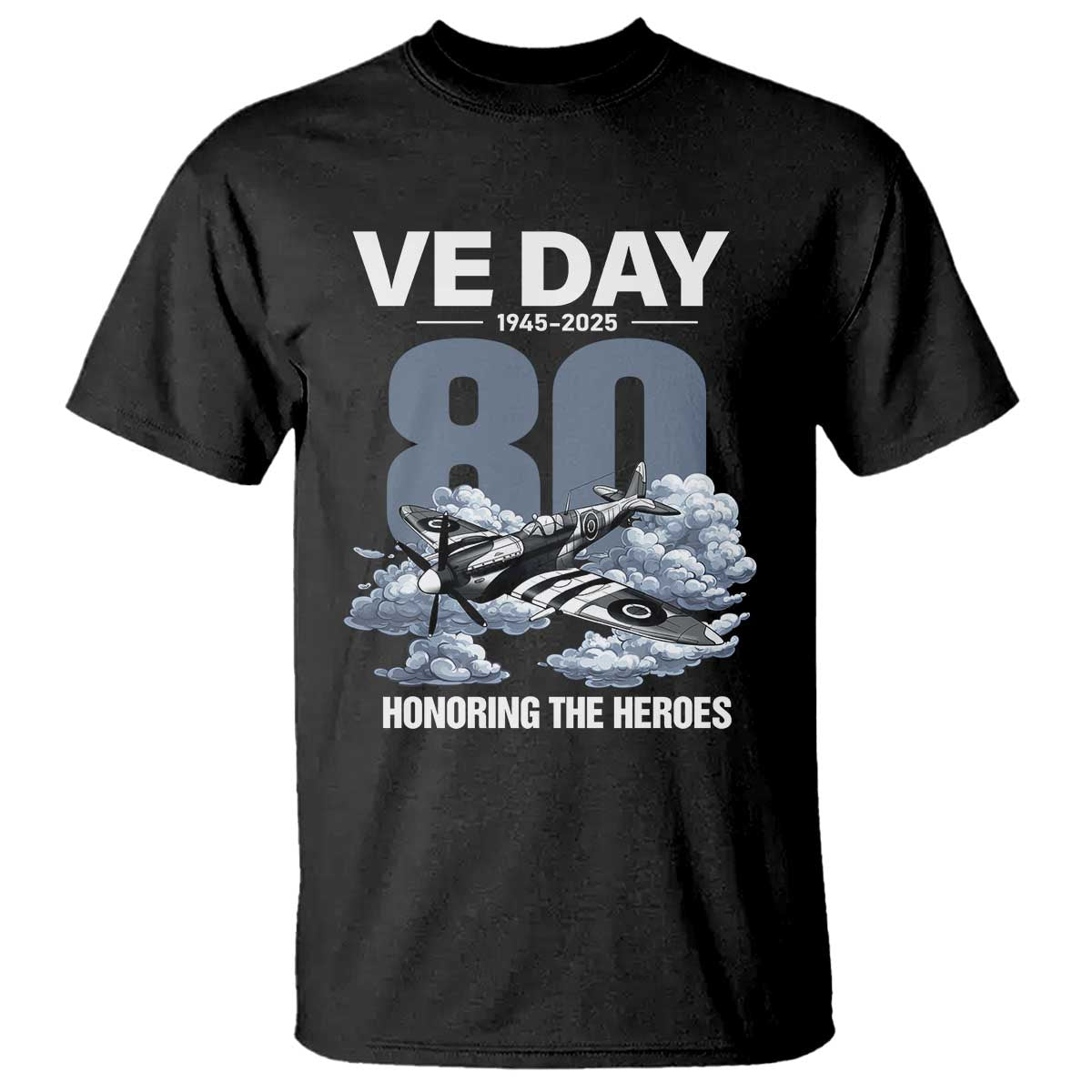 VE Day 80th Anniversary T Shirt 2025 Celebration WWII Remembrance Retro