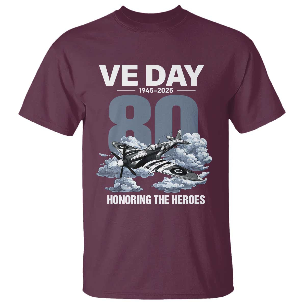 VE Day 80th Anniversary T Shirt 2025 Celebration WWII Remembrance Retro