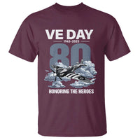 VE Day 80th Anniversary T Shirt 2025 Celebration WWII Remembrance Retro