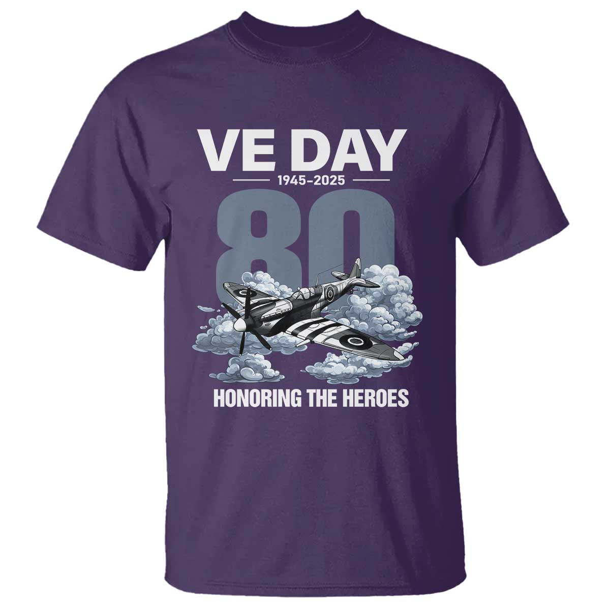 VE Day 80th Anniversary T Shirt 2025 Celebration WWII Remembrance Retro