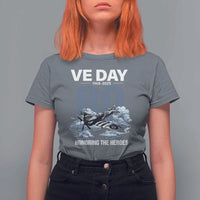 VE Day 80th Anniversary T Shirt For Women 2025 Celebration WWII Remembrance Retro