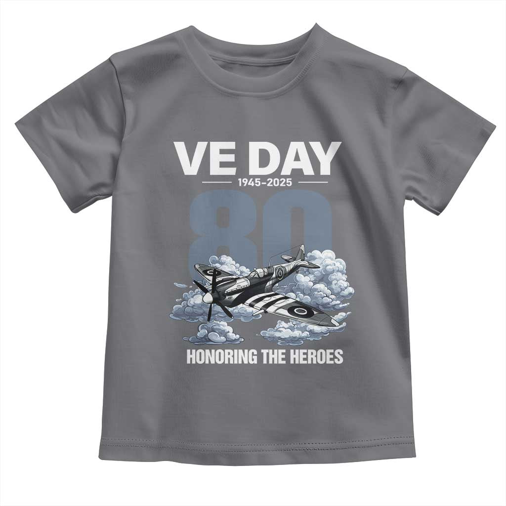 VE Day 80th Anniversary Toddler T Shirt 2025 Celebration WWII Remembrance Retro