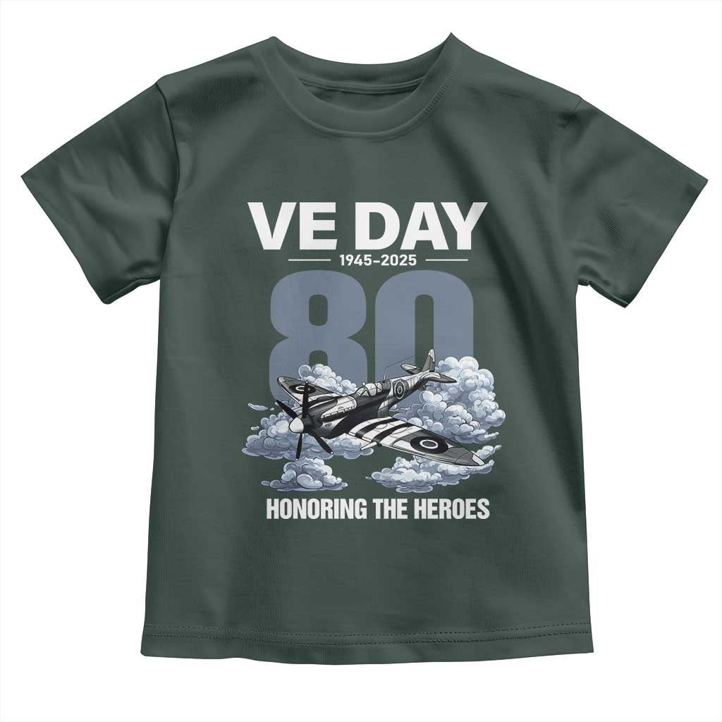 VE Day 80th Anniversary Toddler T Shirt 2025 Celebration WWII Remembrance Retro
