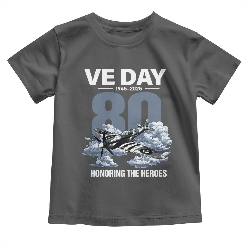 VE Day 80th Anniversary Toddler T Shirt 2025 Celebration WWII Remembrance Retro