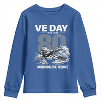 VE Day 80th Anniversary Youth Sweatshirt 2025 Celebration WWII Remembrance Retro