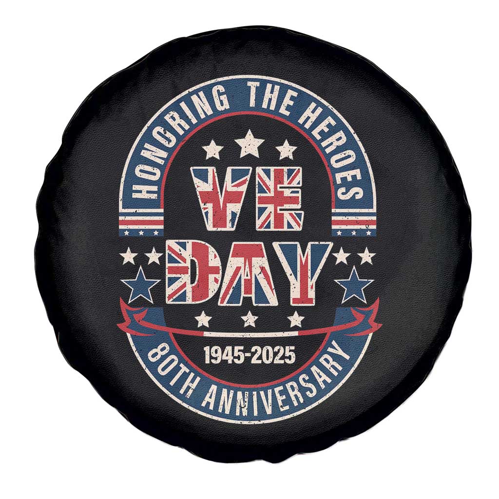 VE Day 80th Anniversary Spare Tire Cover 2025 Patriotic WWII Remembrance Vintage