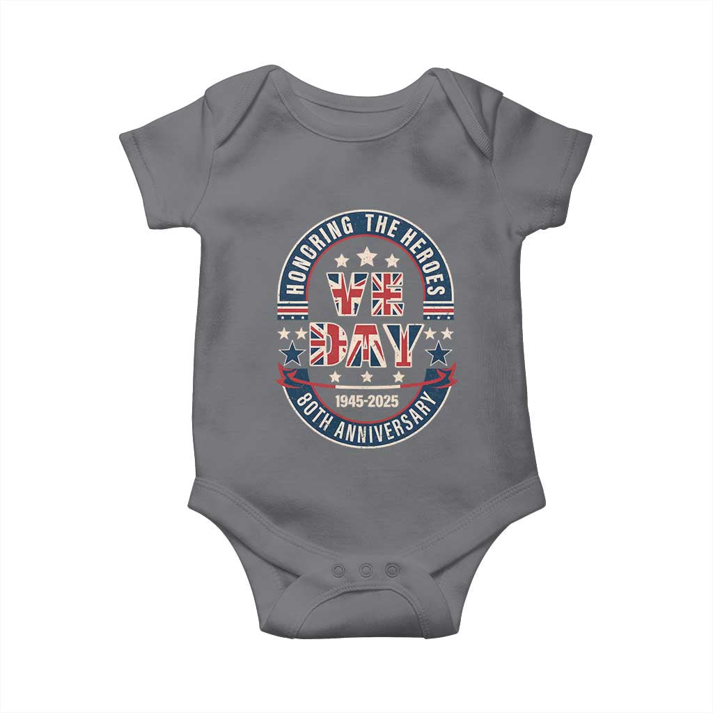 VE Day 80th Anniversary Baby Onesie 2025 Patriotic WWII Remembrance Vintage