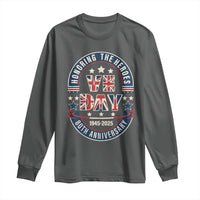 VE Day 80th Anniversary Long Sleeve Shirt 2025 Patriotic WWII Remembrance Vintage