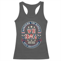 VE Day 80th Anniversary Racerback Tank Top 2025 Patriotic WWII Remembrance Vintage