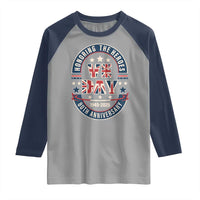VE Day 80th Anniversary Raglan Shirt 2025 Patriotic WWII Remembrance Vintage