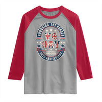 VE Day 80th Anniversary Raglan Shirt 2025 Patriotic WWII Remembrance Vintage
