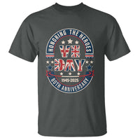 VE Day 80th Anniversary T Shirt 2025 Patriotic WWII Remembrance Vintage
