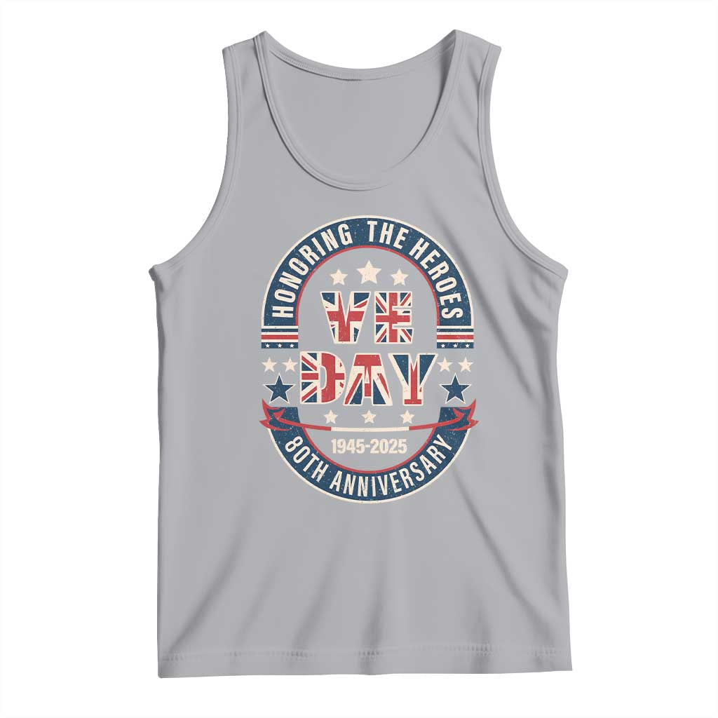 VE Day 80th Anniversary Tank Top 2025 Patriotic WWII Remembrance Vintage