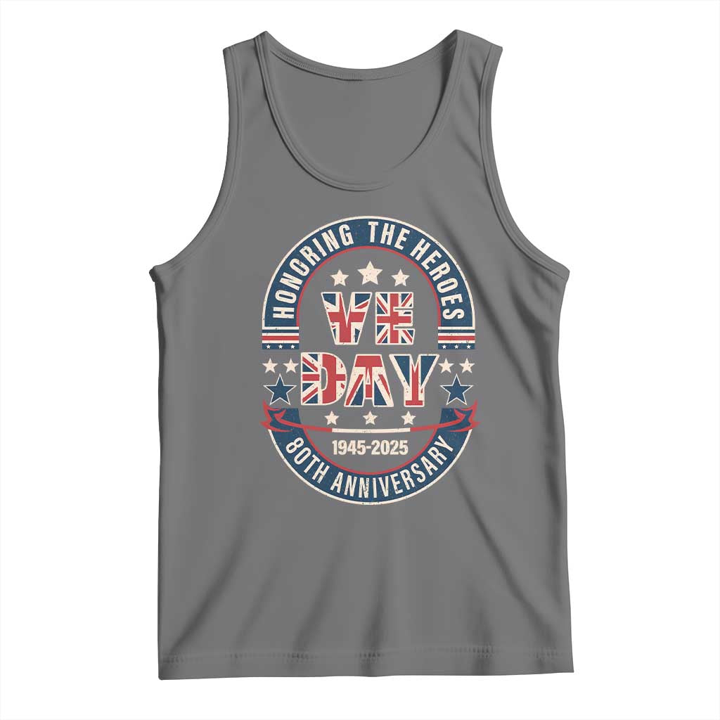 VE Day 80th Anniversary Tank Top 2025 Patriotic WWII Remembrance Vintage