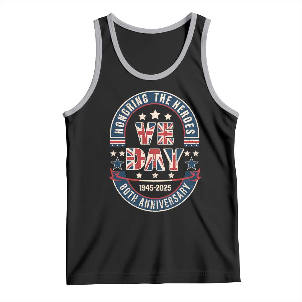 VE Day 80th Anniversary Tank Top 2025 Patriotic WWII Remembrance Vintage