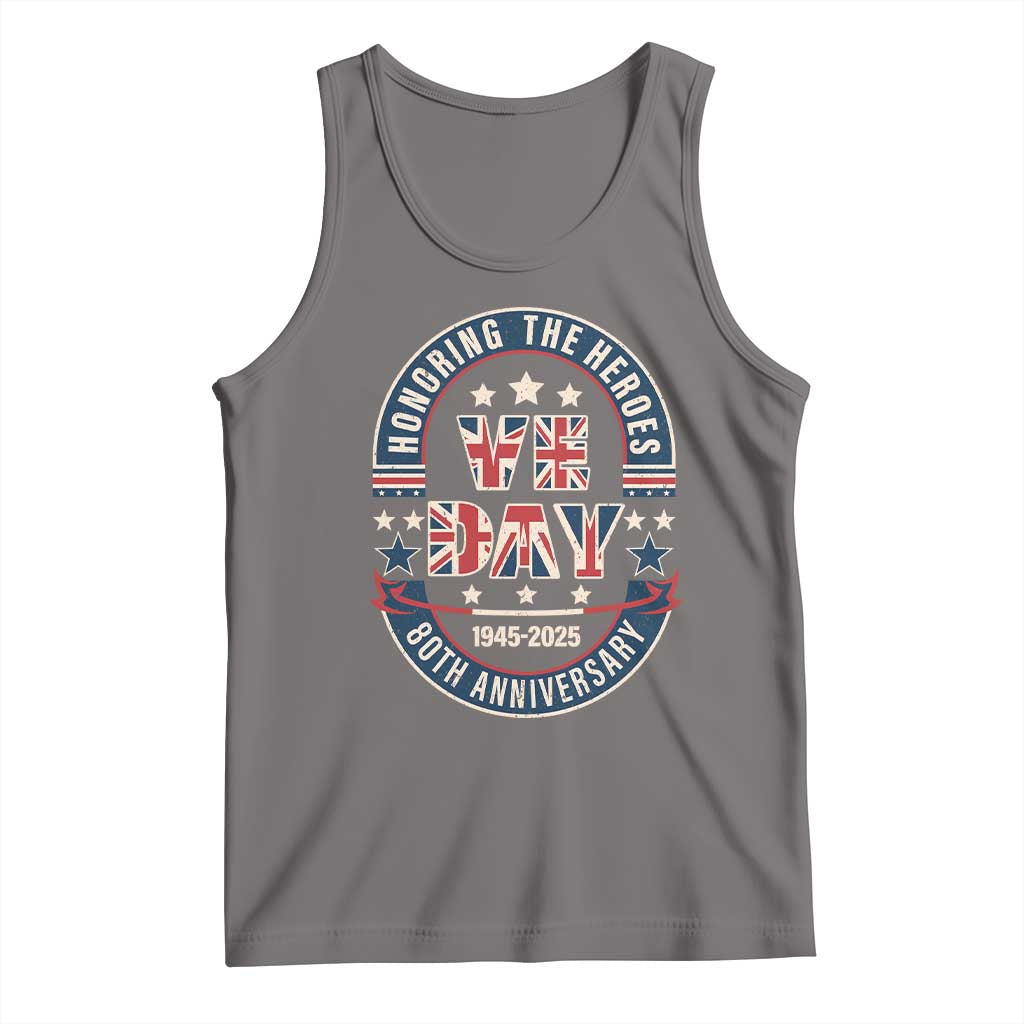VE Day 80th Anniversary Tank Top 2025 Patriotic WWII Remembrance Vintage