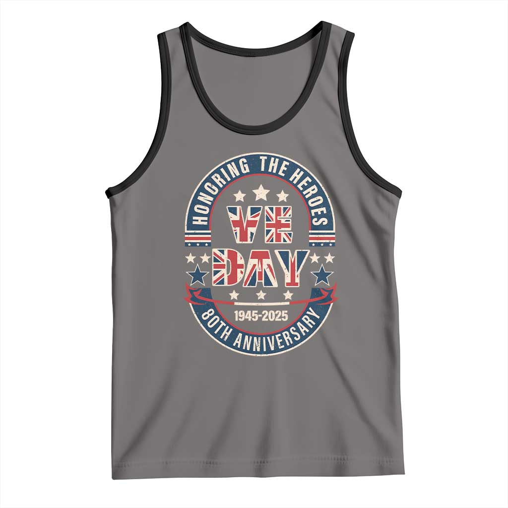 VE Day 80th Anniversary Tank Top 2025 Patriotic WWII Remembrance Vintage