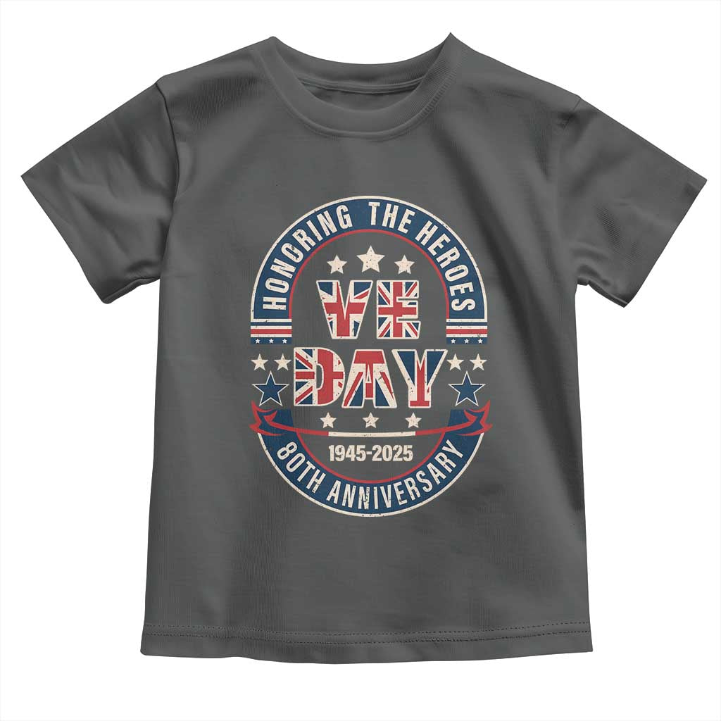 VE Day 80th Anniversary Toddler T Shirt 2025 Patriotic WWII Remembrance Vintage