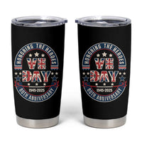 VE Day 80th Anniversary Tumbler Cup 2025 Patriotic WWII Remembrance Vintage