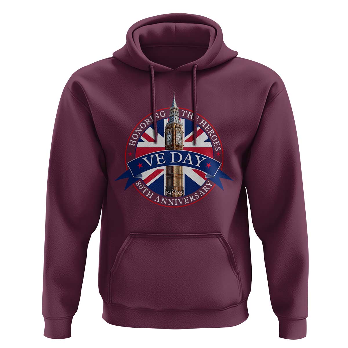 VE Day 80th Anniversary Hoodie WWII Remembrance 2025 Celebrations London