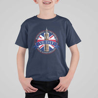 VE Day 80th Anniversary T Shirt For Kid WWII Remembrance 2025 Celebrations London