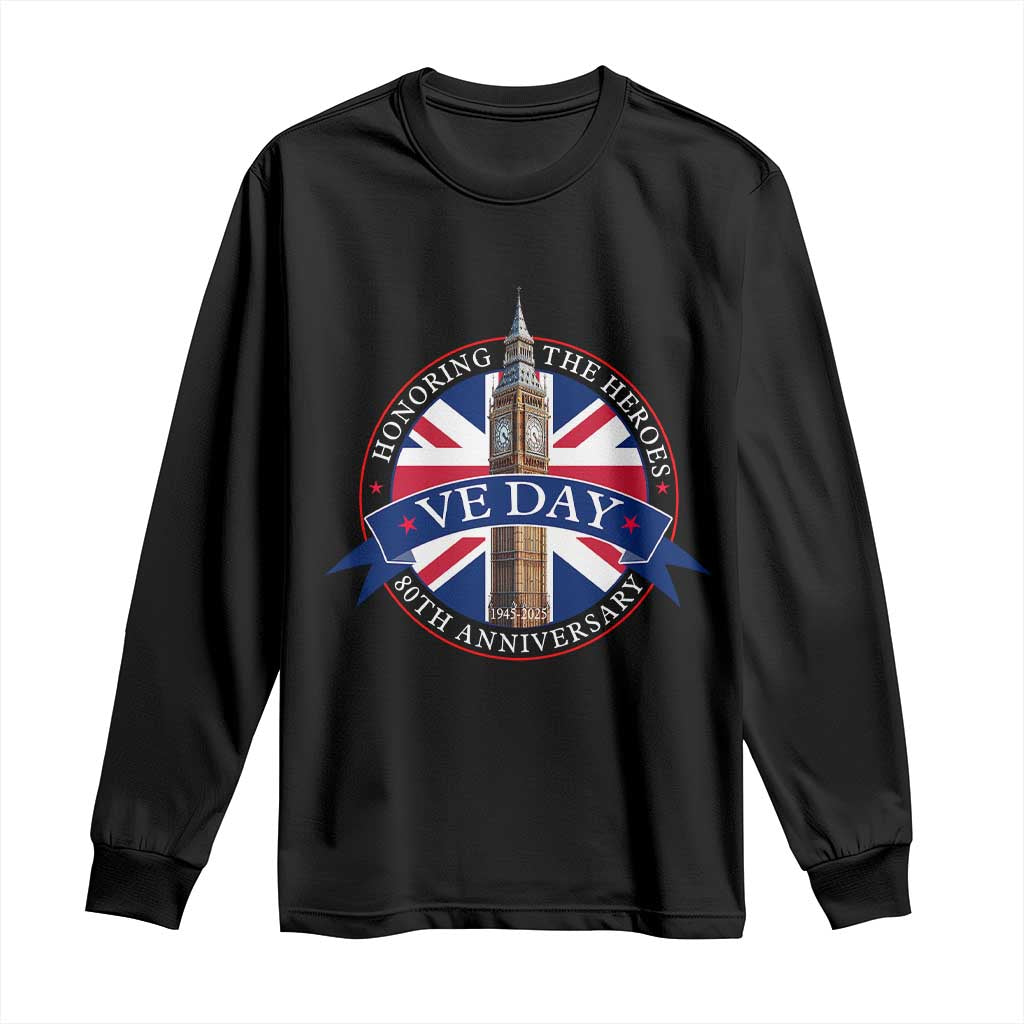 VE Day 80th Anniversary Long Sleeve Shirt WWII Remembrance 2025 Celebrations London