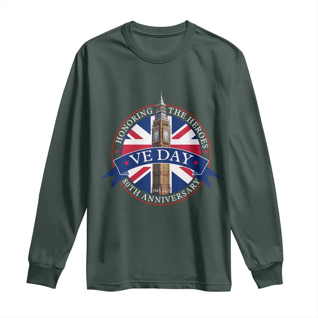 VE Day 80th Anniversary Long Sleeve Shirt WWII Remembrance 2025 Celebrations London