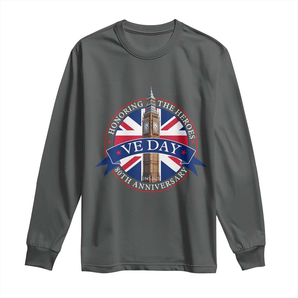 VE Day 80th Anniversary Long Sleeve Shirt WWII Remembrance 2025 Celebrations London