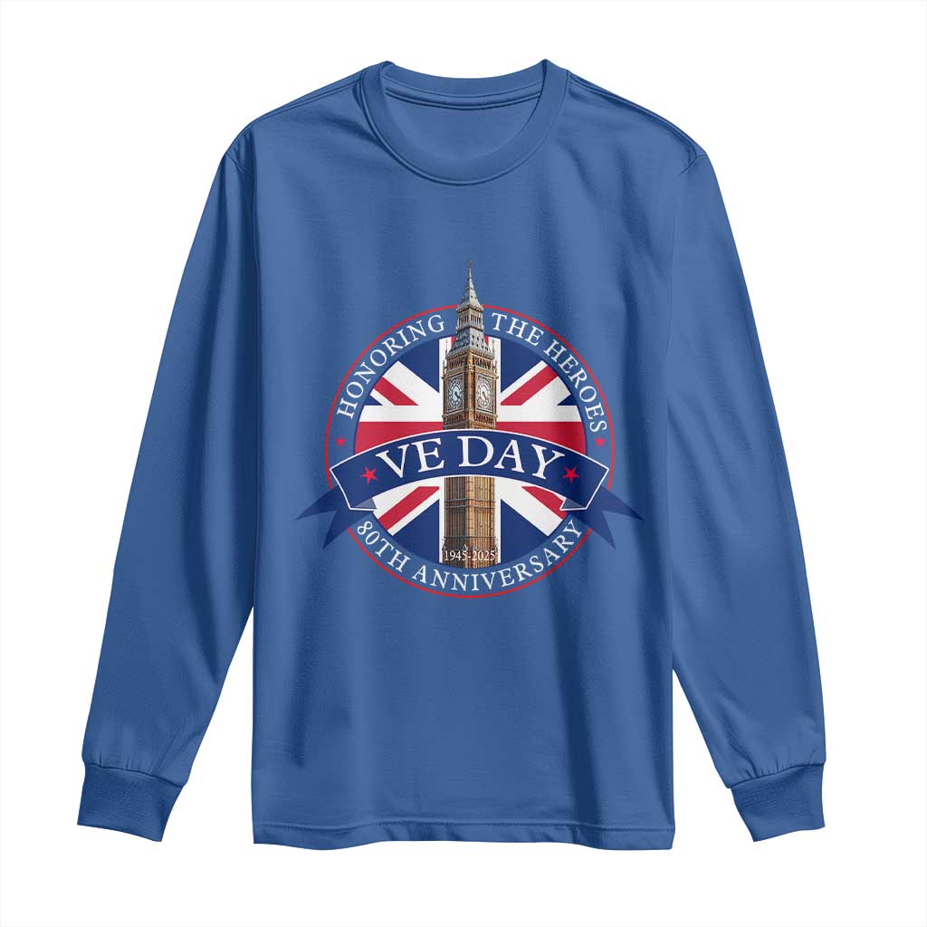 VE Day 80th Anniversary Long Sleeve Shirt WWII Remembrance 2025 Celebrations London