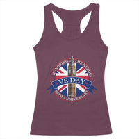 VE Day 80th Anniversary Racerback Tank Top WWII Remembrance 2025 Celebrations London