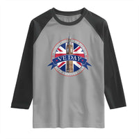VE Day 80th Anniversary Raglan Shirt WWII Remembrance 2025 Celebrations London